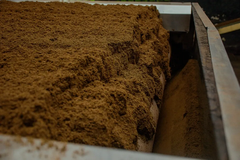 Soil & hardcore at the Brackholt transfer station